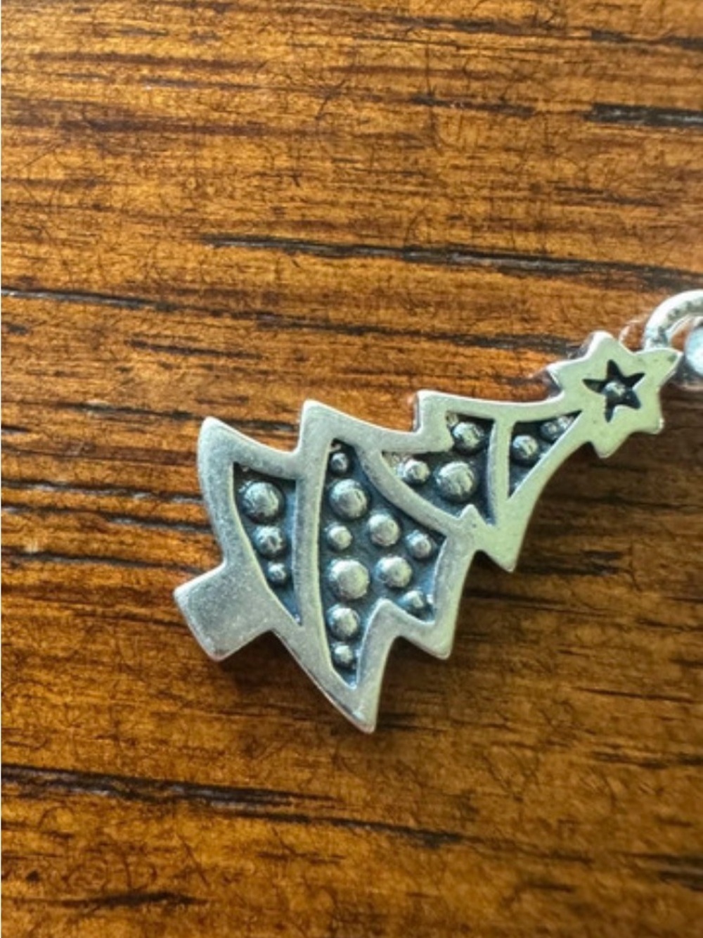 James Avery adorned Christmas tree silver charm